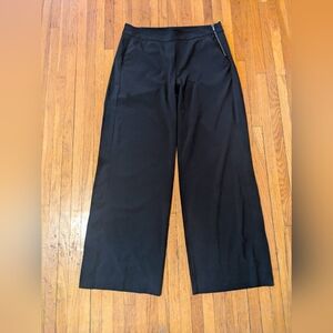 Athleta Gramercy Track Pants – Black | Size 10 | Wide Leg